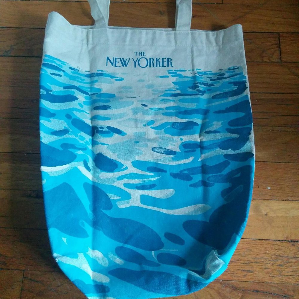 New Yorker limited edition artist tote bag Christoph Niemann "Sea" (rare)